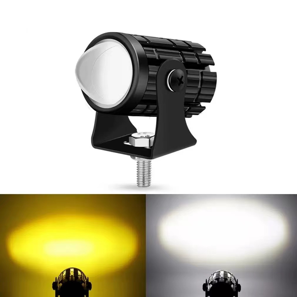 Projector Lamp Replacement - Universele motorfiets LED-koplamp, projectorlens met dubbele