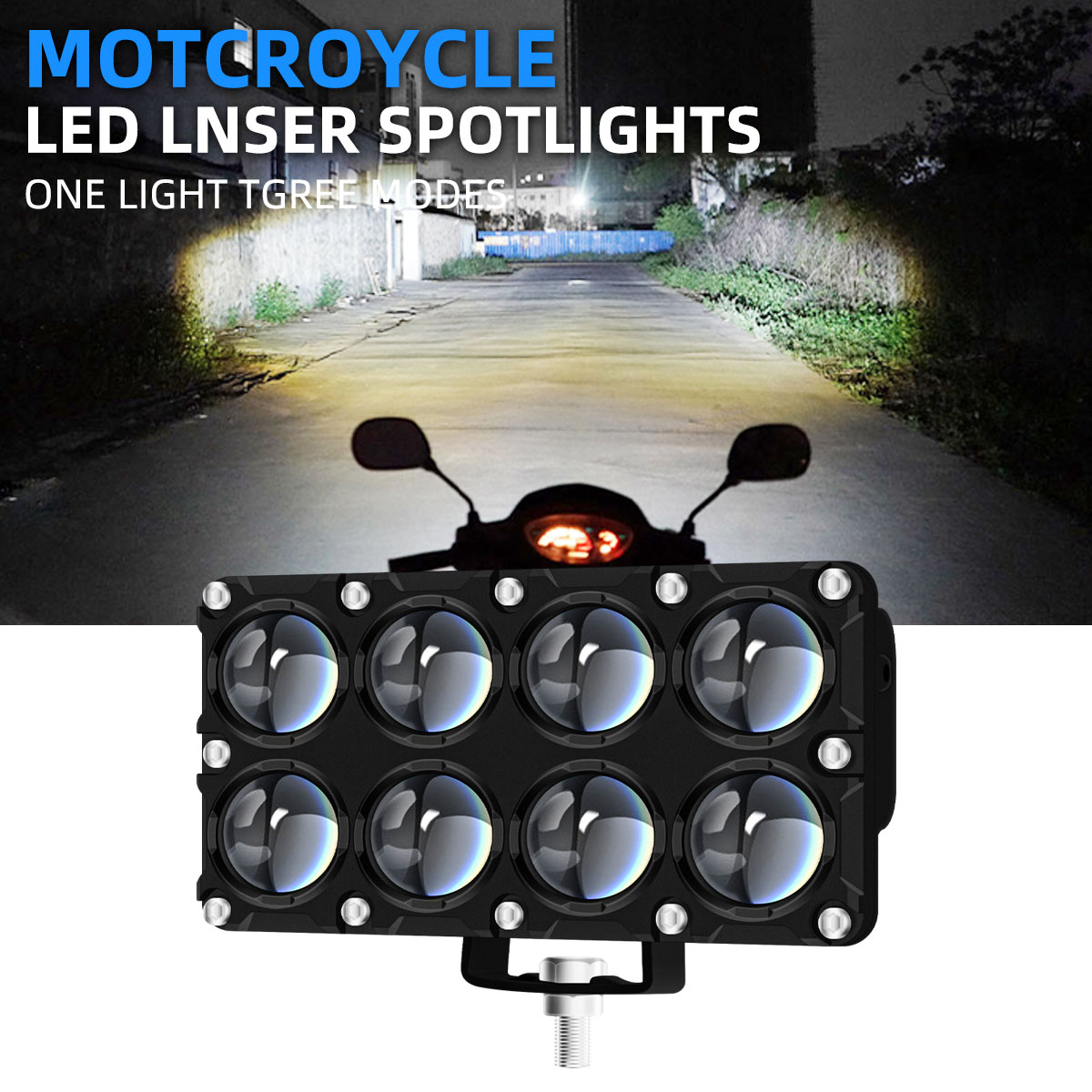 Projector Lamp Replacement - 6/8/10 Lens Hulp Motorfiets Spotlight Werkende
