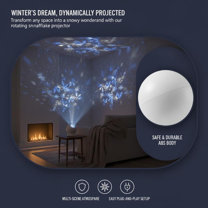 Projector Lamp Replacement - Kerst Sneeuwvlok LED Projectorlamp 360° Draaibare
