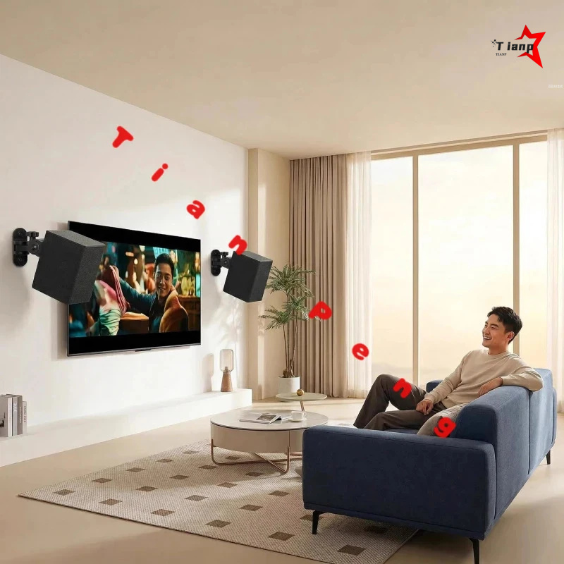 Home Cinema Samsung - Minimalistische Home Cinema Metalen Wandrek Voor