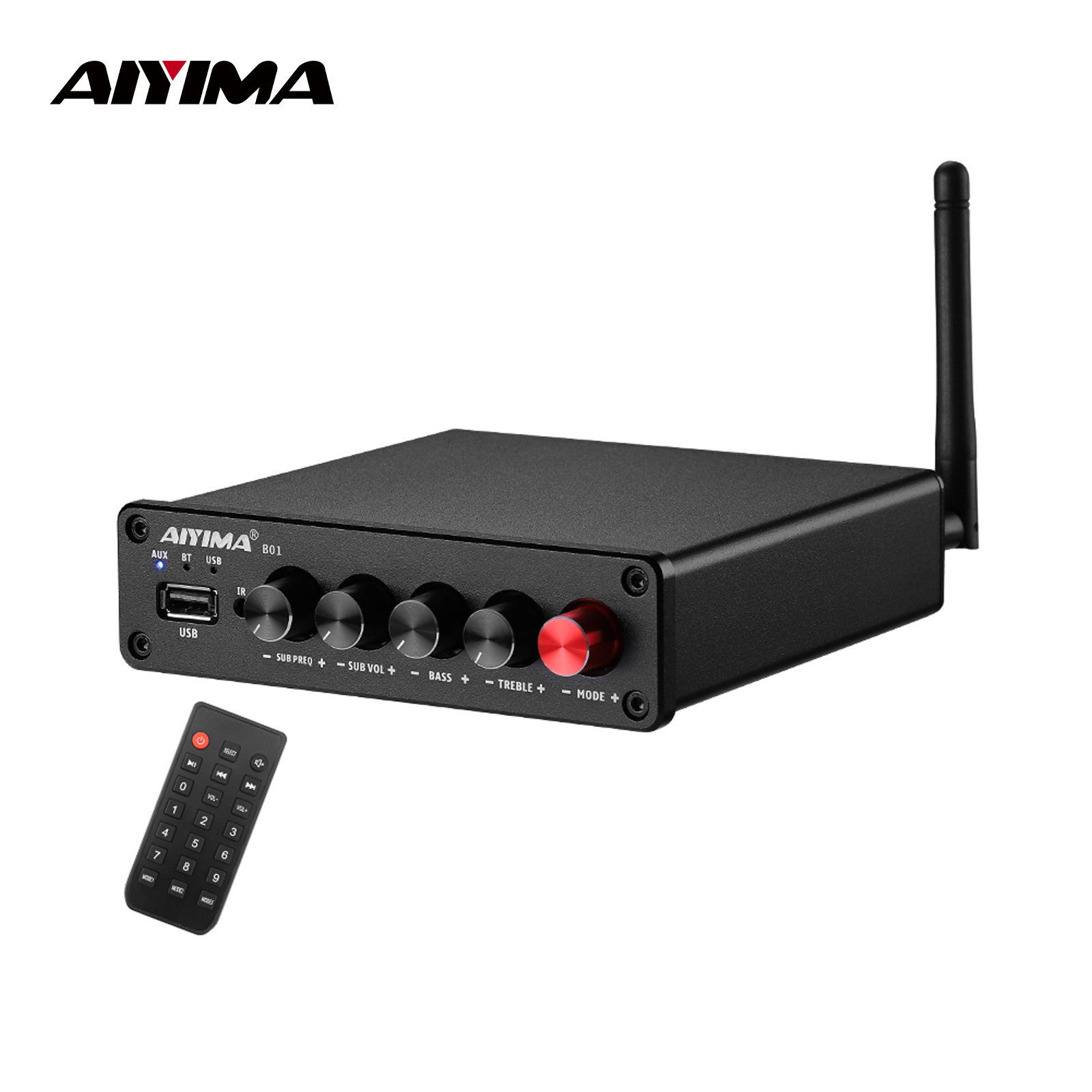 AIYIMA B01 Bluetooth Versterke - Home Cinema Receiver recensie en prijs