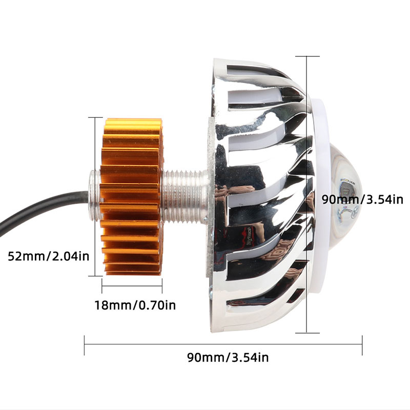 1 stuk motorfiets koplamp dubb - Projector Lamp Replacement recensie en prijs