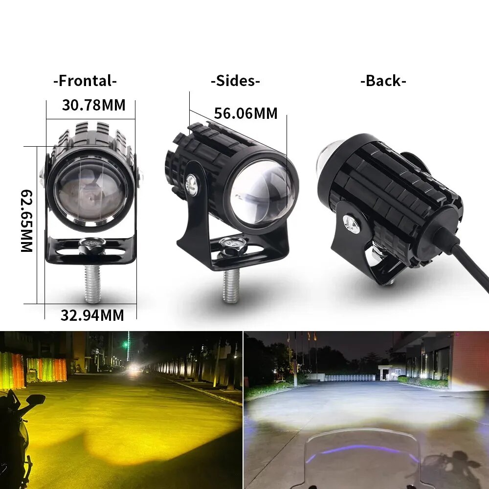 Universele motorfiets LED-kopl - Projector Lamp Replacement recensie en prijs