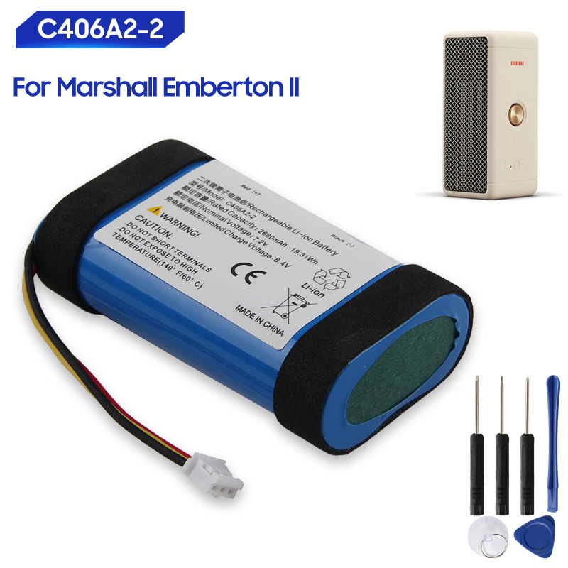 Vervangende batterij C406A2-2  - Home Cinema Marshall recensie en prijs